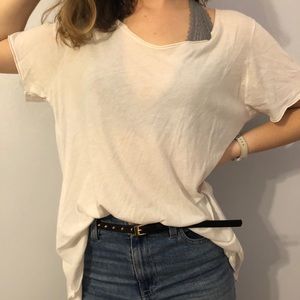 Brandy Melville Flowy White Top